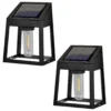 Black Filament LED Solar Wall Light Set, 2-Pack -Chic Furniture Store 810595510 A0 1