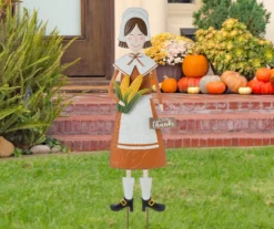 36" Pilgrim Woman Metal Yard Stake 10 36" Pilgrim Woman Metal Yard Stake -Chic Furniture Store 810596391 3