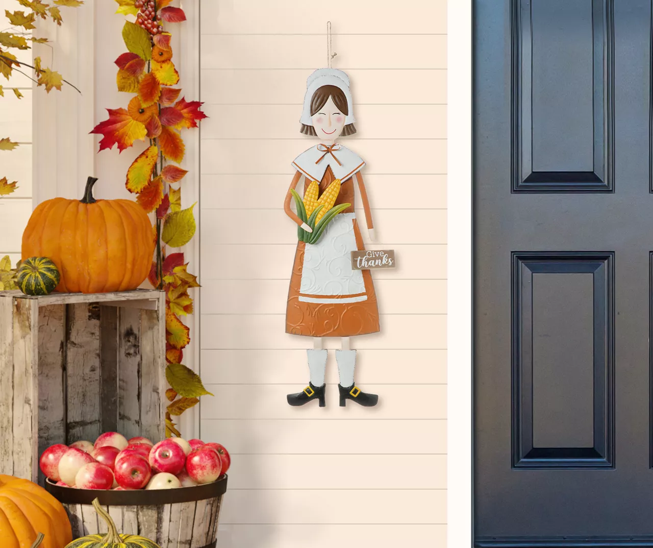 36" Pilgrim Woman Metal Yard Stake 6 36" Pilgrim Woman Metal Yard Stake - Image 4