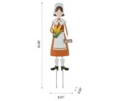 36" Pilgrim Woman Metal Yard Stake 13 36" Pilgrim Woman Metal Yard Stake -Chic Furniture Store 810596391 6