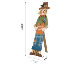 48" Scarecrow & "Welcome Fall" Pumpkin Yard Stake -Chic Furniture Store 810596407 6