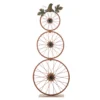 Metal Pumpkin Bicycle Wheel Decor