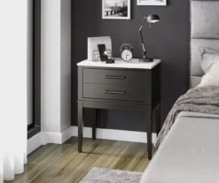 Ameriwood Madison Lane Faux Marble Nightstand -Chic Furniture Store 810596720 5