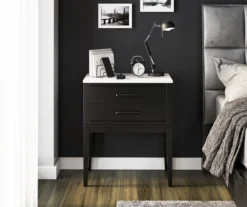 Ameriwood Madison Lane Faux Marble Nightstand -Chic Furniture Store 810596720 6