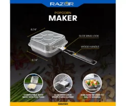 RAZOR Popcorn Maker With 4 Foil Trays 17 RAZOR Popcorn Maker With 4 Foil Trays -Chic Furniture Store 810597066 7