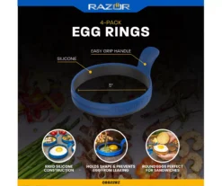 RAZOR Silicone Egg Rings, 4-Pack -Chic Furniture Store 810597068 4