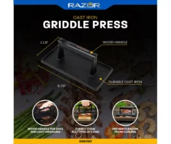 RAZOR Cast Iron Griddle Press 15 RAZOR Cast Iron Griddle Press -Chic Furniture Store 810597069 6