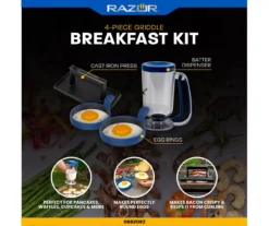 RAZOR 4-Piece Griddle Breakfast Kit 19 RAZOR 4-Piece Griddle Breakfast Kit -Chic Furniture Store 810597070 2