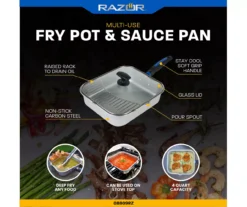 RAZOR Multi-Use 4-Quart Fry Pot & Sauce Pan -Chic Furniture Store 810597071 6