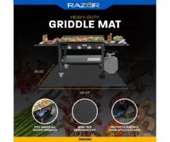 Heavy-Duty Non-Slip Griddle Mat, (36" X 48.4") -Chic Furniture Store 810597078 8