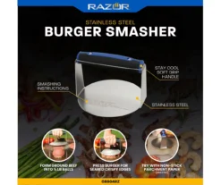 RAZOR Stainless Steel Burger Smasher Press -Chic Furniture Store 810597084 3