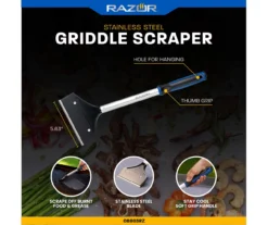 RAZOR Stainless Steel Griddle Scraper -Chic Furniture Store 810597085 4