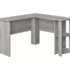Industrial Gray L-Shaped Corner Desk With Open Storage 2 Industrial Gray L-Shaped Corner Desk With Open Storage -Chic Furniture Store 810597219