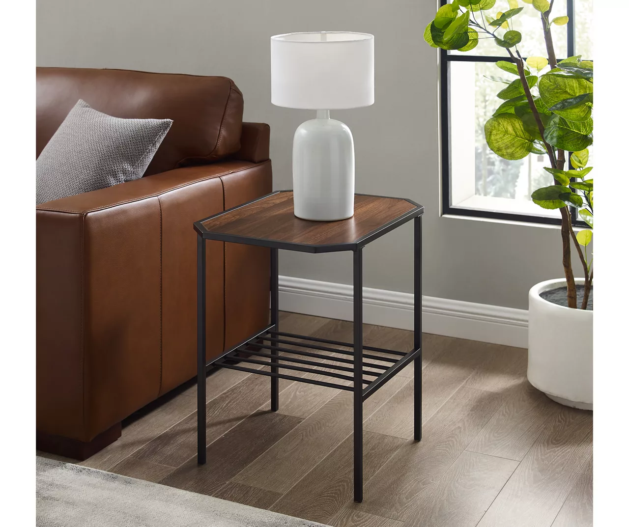 Walker Edison Tiered Side Table 4 Walker Edison Tiered Side Table - Image 2