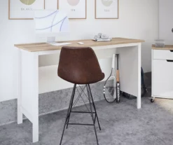 Evolution Vantage White & Weathered Oak Workbench -Chic Furniture Store 810597743 4