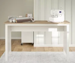 Evolution Vantage White & Weathered Oak Workbench -Chic Furniture Store 810597743 5