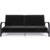 DHP Elbern Black Metal Futon With Black Microfiber Cover -Chic Furniture Store 810598097