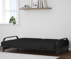 DHP Elbern Black Metal Futon With Black Microfiber Cover -Chic Furniture Store 810598097 4