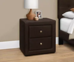 Monarch Faux Leather Nightstand -Chic Furniture Store 810598393 B0