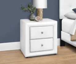 Monarch Faux Leather Nightstand -Chic Furniture Store 810598394 B0