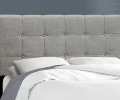 Monarch Linen Tufted Low Profile Bed -Chic Furniture Store 810598497 B8