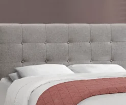 Monarch Linen Tufted Low Profile Bed -Chic Furniture Store 810598498 B8