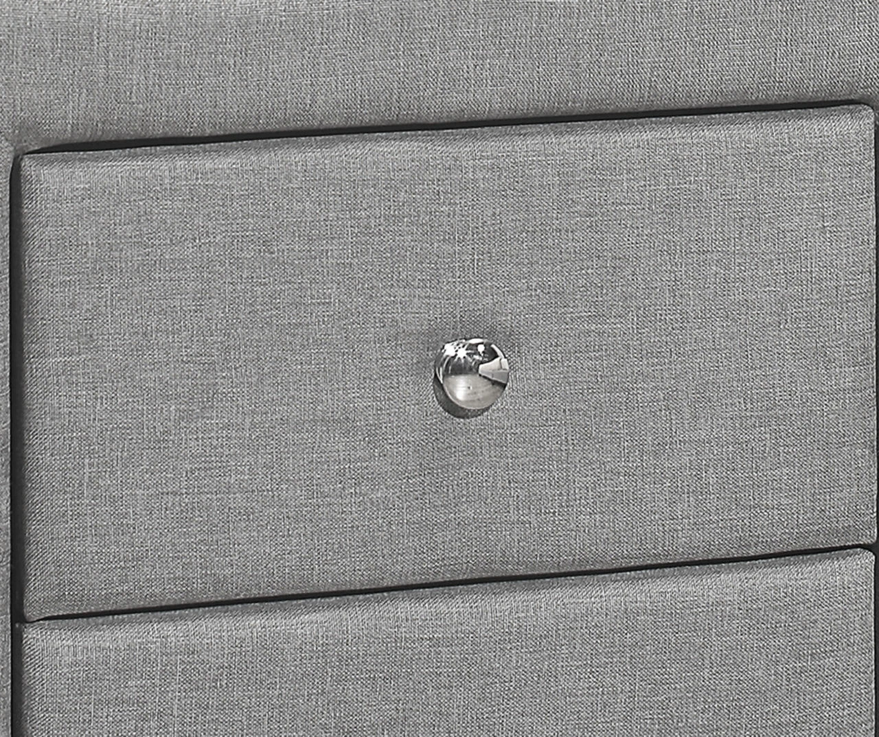 Monarch Linen Upholstered Nightstand 9 Monarch Linen Upholstered Nightstand - Image 7