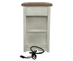 Bolanburg Chairside End Table With USB Ports, Outlets & Tray -Chic Furniture Store 810598698 10