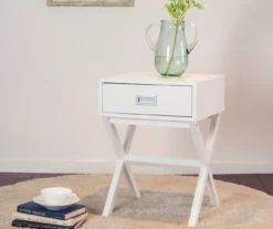 Glitzhome X-Leg End Table -Chic Furniture Store 810598716 A0 2