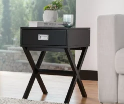 Glitzhome X-Leg End Table -Chic Furniture Store 810598717 A0 3