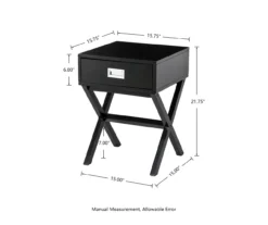 Glitzhome X-Leg End Table -Chic Furniture Store 810598717 A0 6