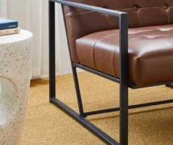 Glitzhome Modern Industrial Faux Leather Accent Chairs, 2-Pack -Chic Furniture Store 810598913 A0 6