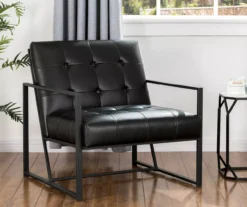 Glitzhome Modern Industrial Faux Leather Accent Chairs, 2-Pack -Chic Furniture Store 810598914 A0 3