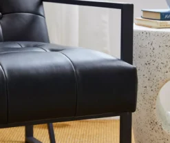 Glitzhome Modern Industrial Faux Leather Accent Chairs, 2-Pack -Chic Furniture Store 810598914 A0 5