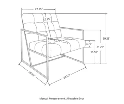 Glitzhome Modern Industrial Faux Leather Accent Chairs, 2-Pack -Chic Furniture Store 810598914 A0 8