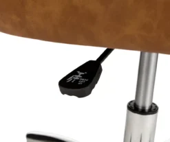 Caramel Brown Faux Leather Tufted Adjustable Office Chair 14 Caramel Brown Faux Leather Tufted Adjustable Office Chair -Chic Furniture Store 810598931 A0 5