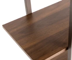 Walnut Modern Open 4-Shelf Bookcase -Chic Furniture Store 810598940 A0 5