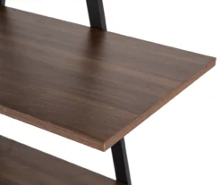 Walnut Modern A-Frame 4-Shelf Bookcase -Chic Furniture Store 810598942 A0 4