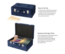 Glitzhome Velvet Suitcase Storage Stool 29 Glitzhome Velvet Suitcase Storage Stool -Chic Furniture Store 810598944 A0 7