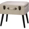 Seashell White Velvet Suitcase Storage Stool -Chic Furniture Store 810598945 A0 1