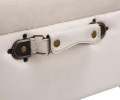 Seashell White Velvet Suitcase Storage Stool -Chic Furniture Store 810598945 A0 5