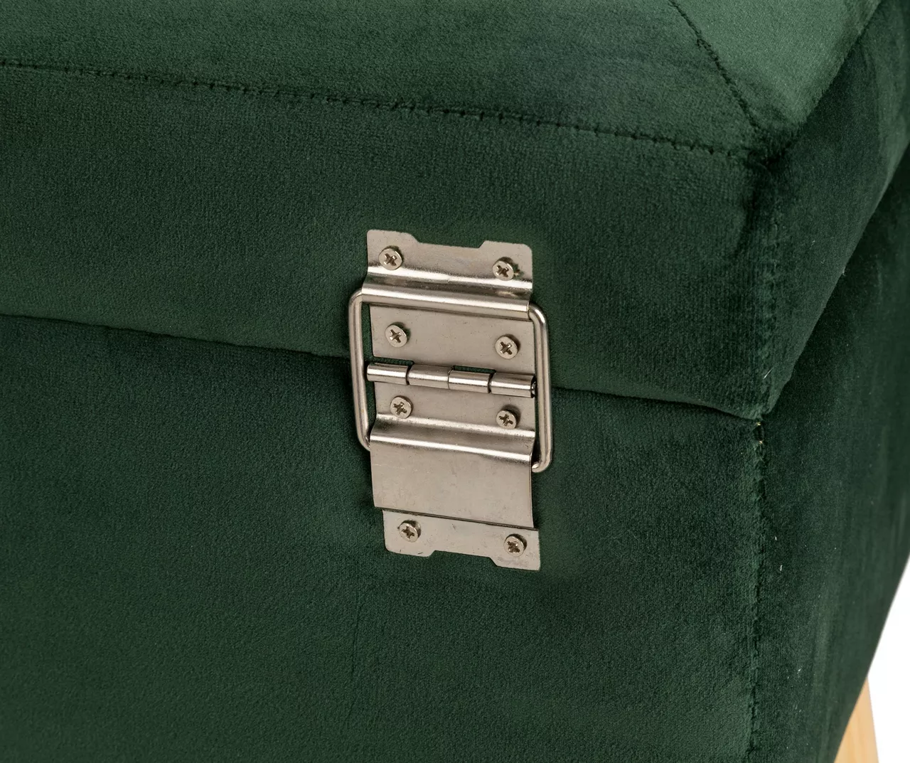 Glitzhome Velvet Suitcase Storage Stool 7 Glitzhome Velvet Suitcase Storage Stool - Image 5