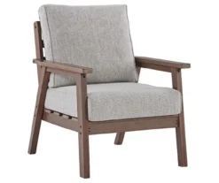 Emmeline Wood Look Cushioned Patio Lounge Chairs, 2-Pack -Chic Furniture Store 810599348 1