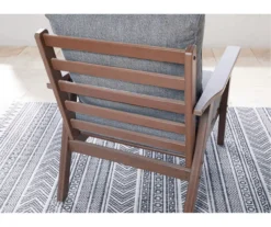 Emmeline Wood Look Cushioned Patio Lounge Chairs, 2-Pack -Chic Furniture Store 810599348 2