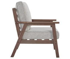 Emmeline Wood Look Cushioned Patio Lounge Chairs, 2-Pack -Chic Furniture Store 810599348 4