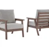 Emmeline Wood Look Cushioned Patio Lounge Chairs, 2-Pack -Chic Furniture Store 810599348 6