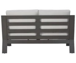 Tropicava Wood Look & Metal Cushioned Patio Loveseat 10 Tropicava Wood Look & Metal Cushioned Patio Loveseat -Chic Furniture Store 810599415 2