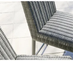 45.1" Palazzo All-Weather Wicker Patio Bar Stools, 2-Pack 17 45.1" Palazzo All-Weather Wicker Patio Bar Stools, 2-Pack -Chic Furniture Store 810599418 3