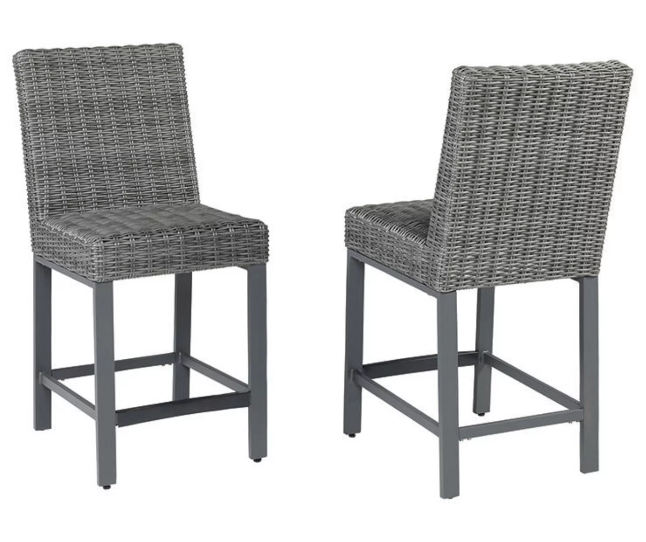 45.1" Palazzo All-Weather Wicker Patio Bar Stools, 2-Pack 4 45.1" Palazzo All-Weather Wicker Patio Bar Stools, 2-Pack - Image 2