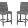 45.1" Palazzo All-Weather Wicker Patio Bar Stools, 2-Pack -Chic Furniture Store 810599418 8